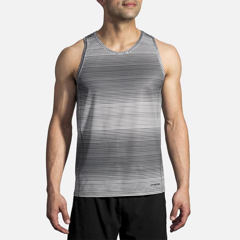 Brooks Ghost Running Tank Top - Men's - Grey (08719-SRMW)